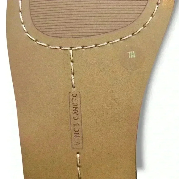 Vince Camuto Leather Chain Slide Sandals Azori Creamy White size 7 - Picture 5 of 5